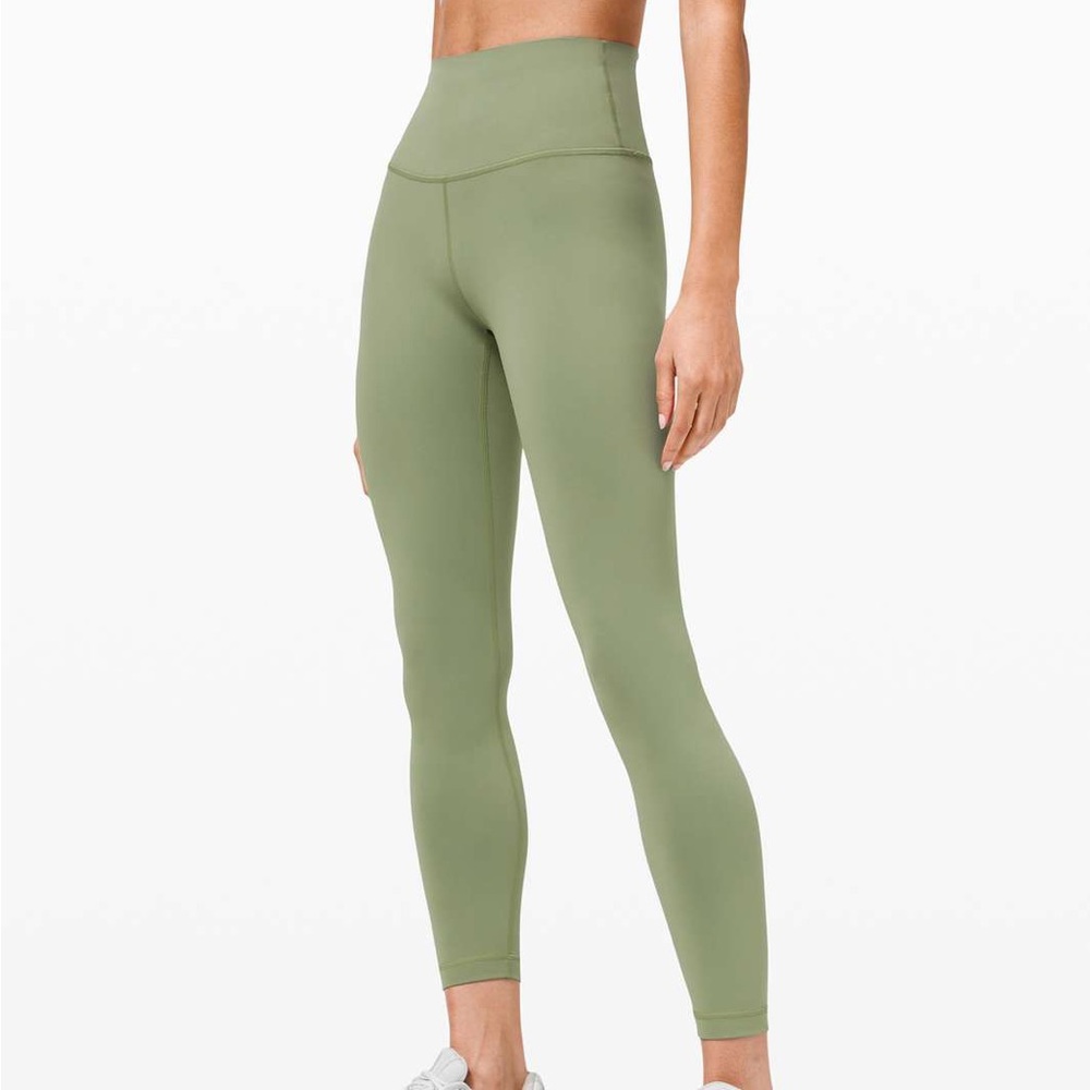 Lululemon Wunder Train High Rise Leggings 25” | 0 | Willow Green